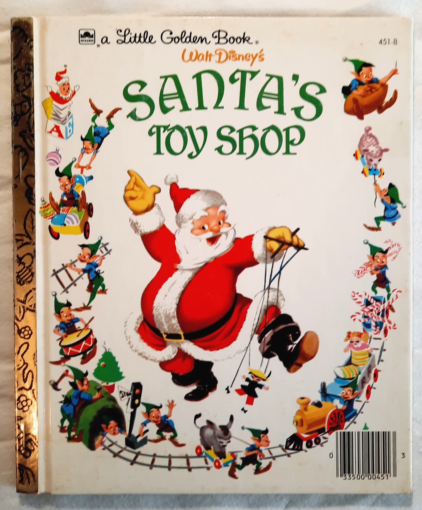 Walt Disney's Santa's Toy Shop by Al Dempster (Very good, 1950, HC, 32 pages, A Golden Book)