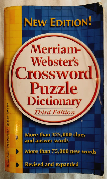 Mirriam-Webster's Crossword Puzzle Dictionary (Good, 2005, Pbk, 1387 pages, Mirriam-Webster)