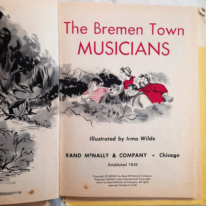 The Bremen Town Musicians by Rand McNally; Irma Wilde (Acceptable, 1960, HC, Rand McNally & Co.)