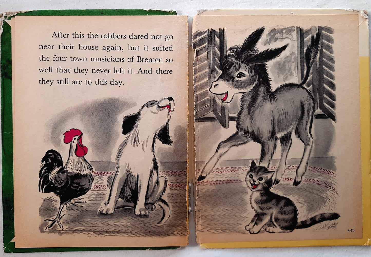 The Bremen Town Musicians by Rand McNally; Irma Wilde (Acceptable, 1960, HC, Rand McNally & Co.)