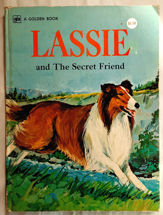 Lassie and the Secret Friend by Kennon Graham (Good, 1976, HC, A Golden Book)