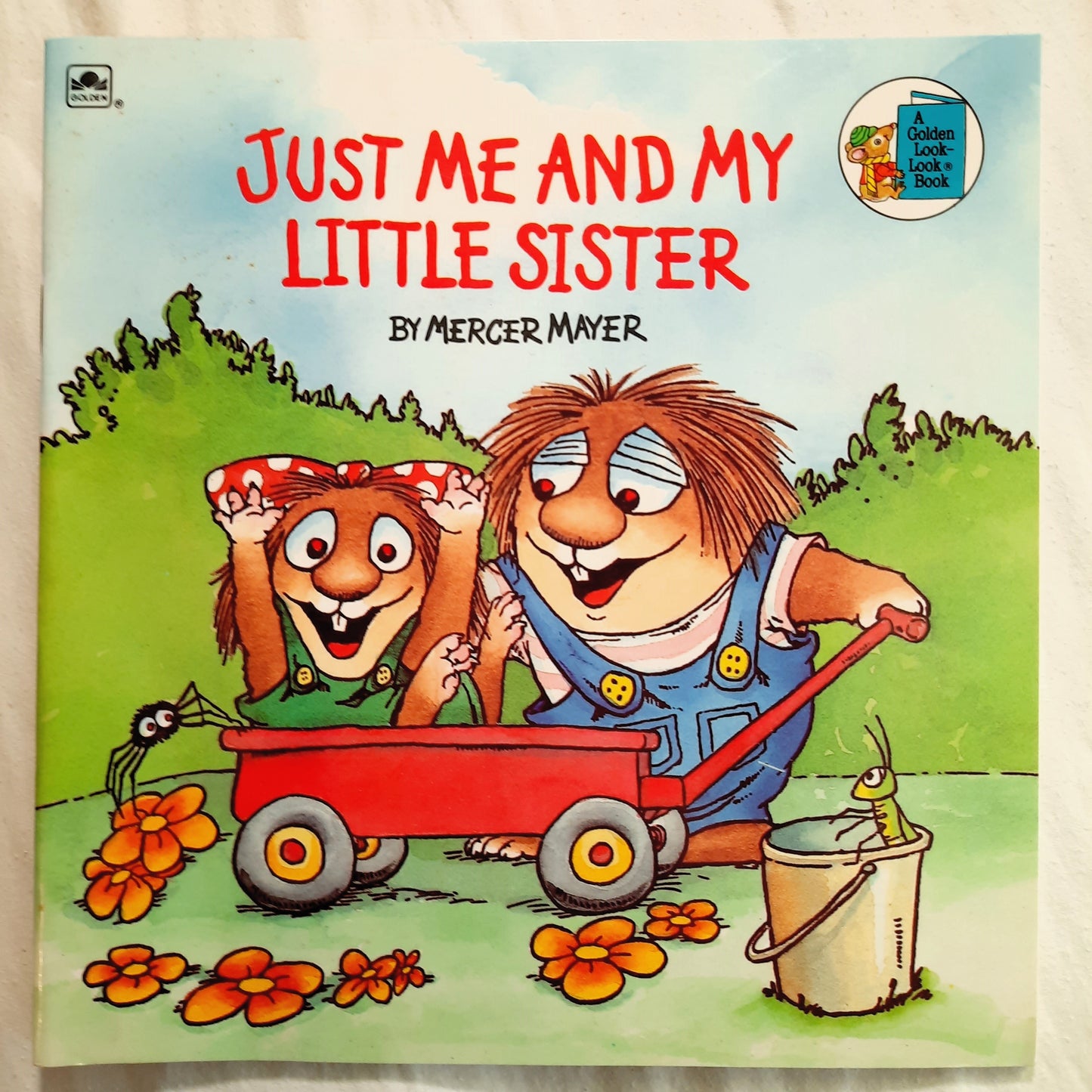 Just Me and My Little Sister by Mercer Mayer (Very good, 1986, Pbk, 24 pages, A Golden Book)