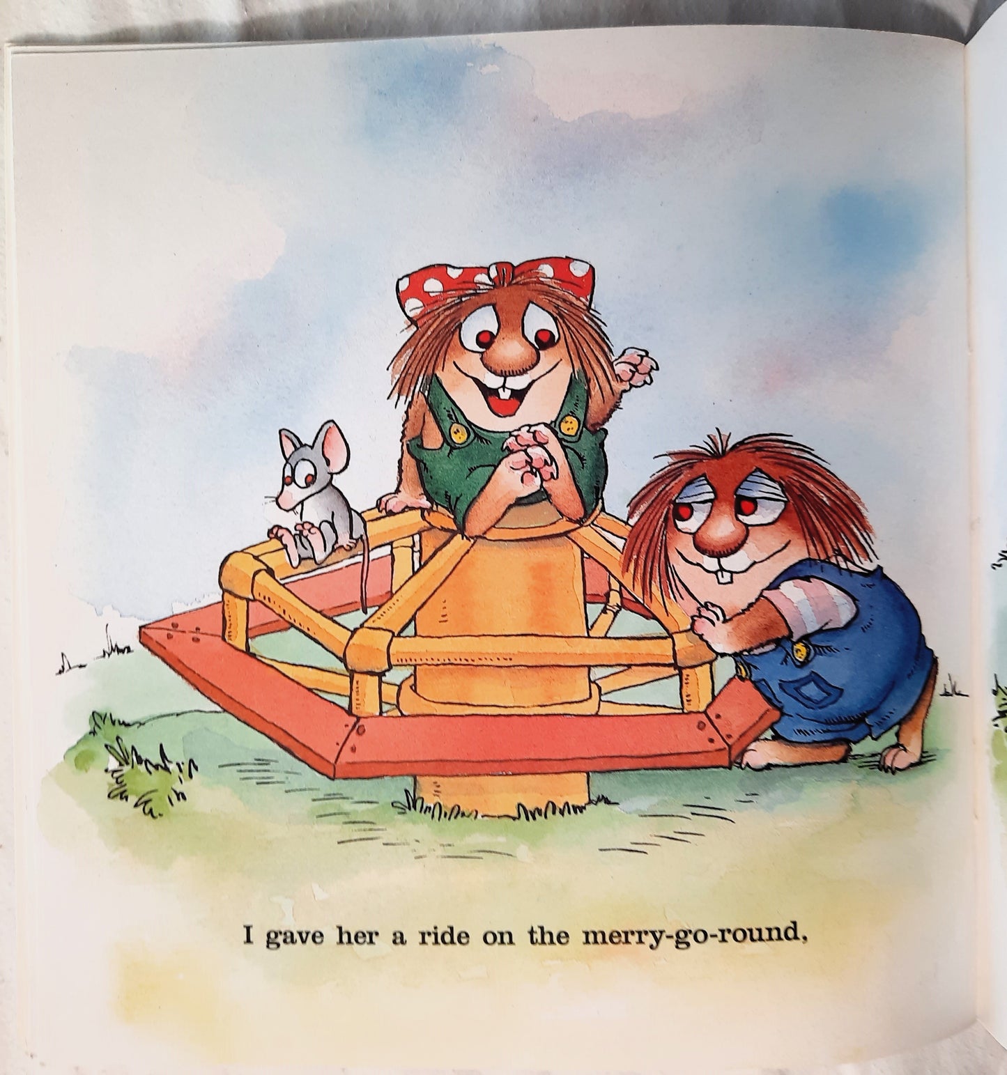 Just Me and My Little Sister by Mercer Mayer (Very good, 1986, Pbk, 24 pages, A Golden Book)