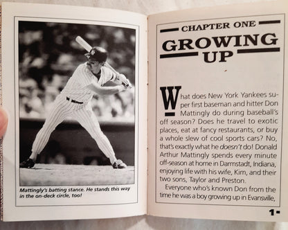 Sports Shots Collector's Book 6: Don Mattingly by Devra Newberger (Very good, 1991, Pbk, 44 pages, Scholastic)