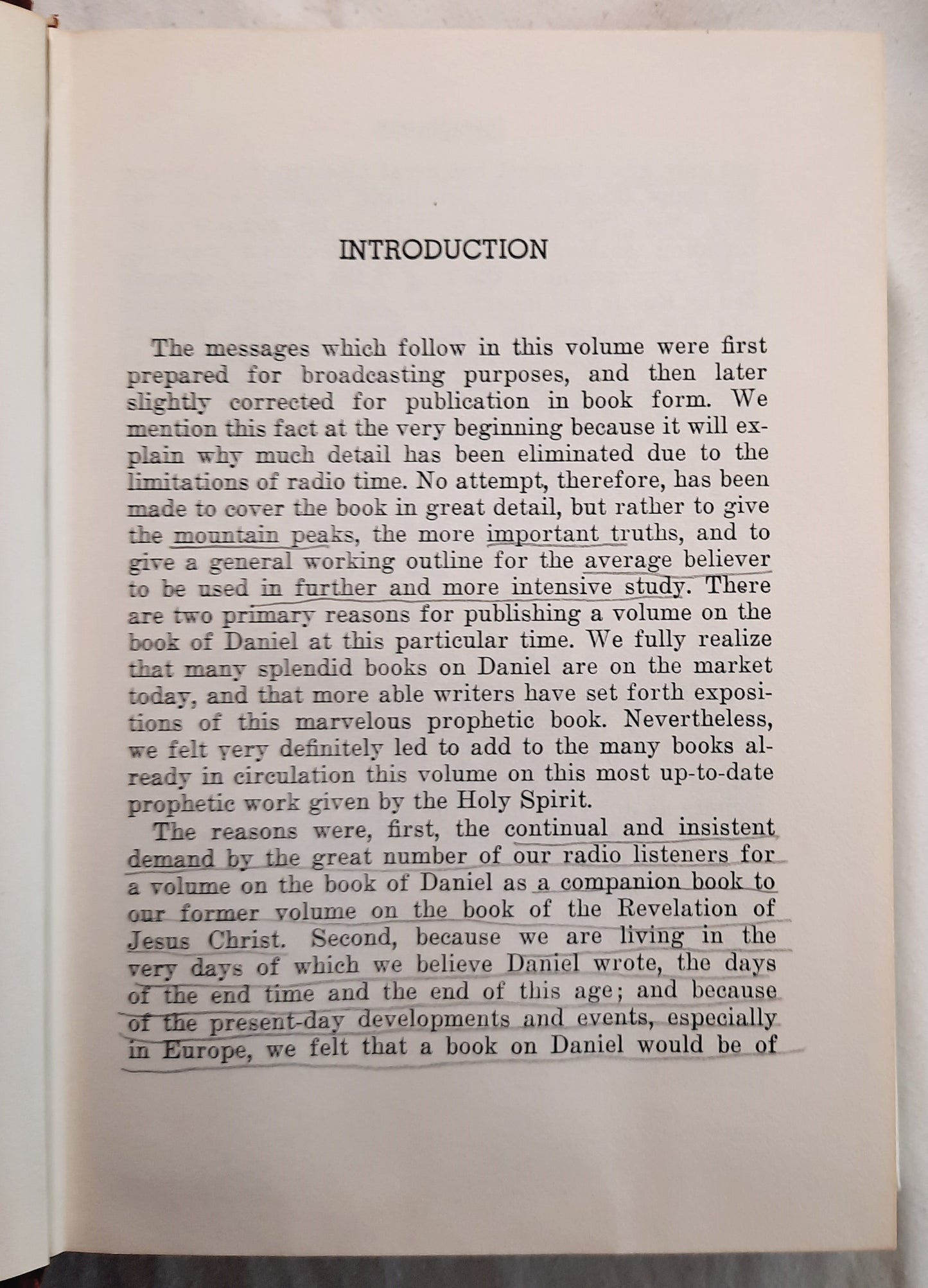 Daniel the Prophet: 35 Simple Studies in the Book of Daniel by M. R. DeHaan (Good, 1973, HC, 339 pages, Zondervan)