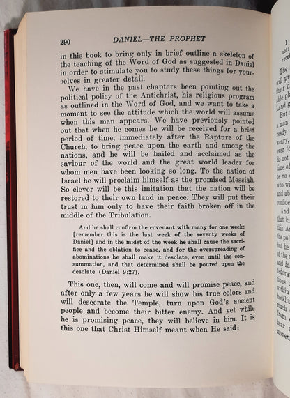 Daniel the Prophet: 35 Simple Studies in the Book of Daniel by M. R. DeHaan (Good, 1973, HC, 339 pages, Zondervan)