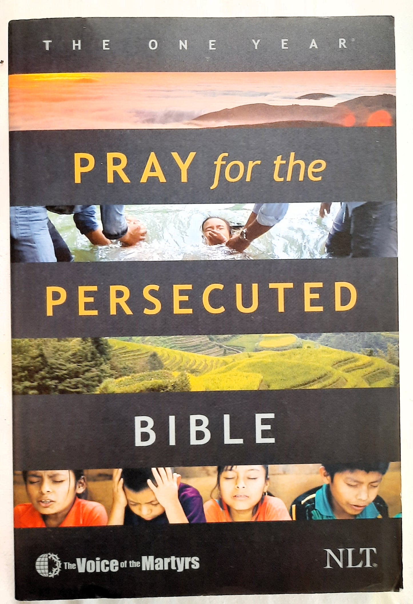 NLT The One Year Pray for the Persecuted Bible (New w/damage, 2021, PBK, 1184 pages, Tyndale House)