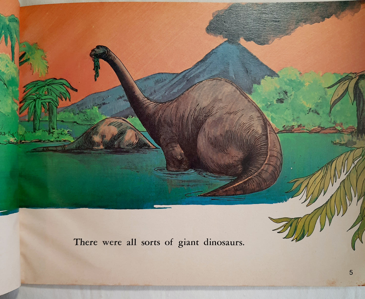 Giant Dinosaurs by Erna Rowe (Acceptable, 1973, Pbk, 32 pages, Scholastic)