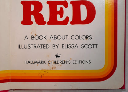 I See Something Red by Elissa Scott (Good, Board Book, 14 pages, Hallmark Cards)