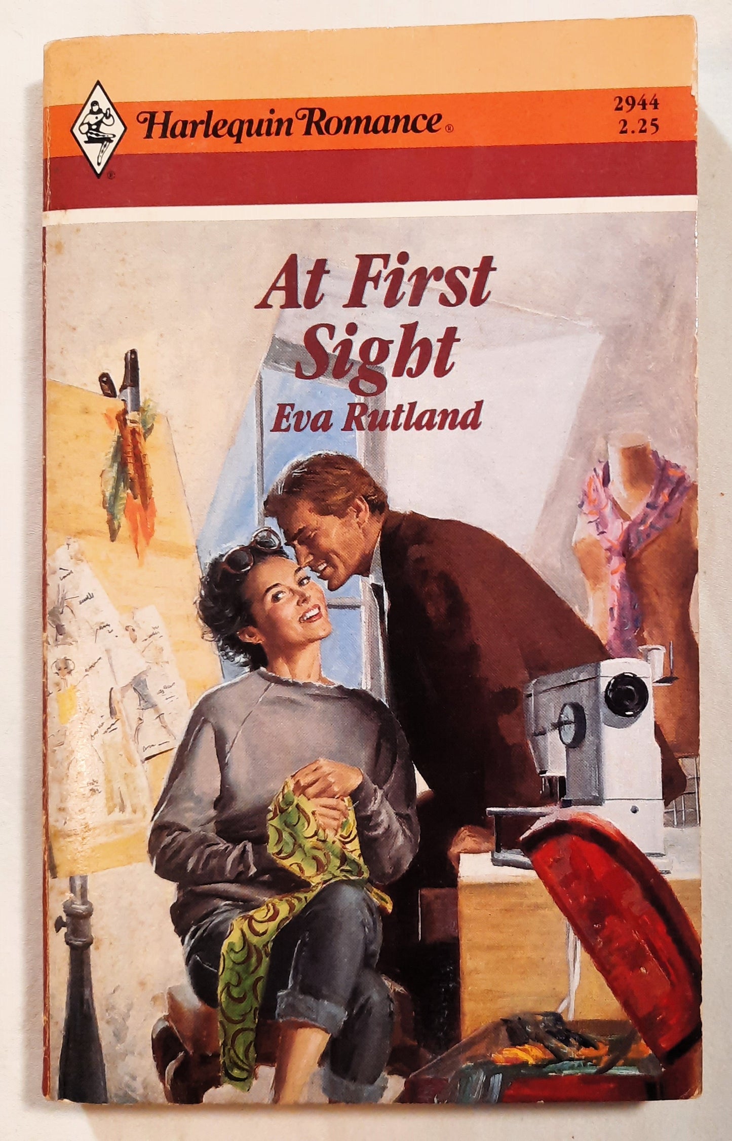 At First Sight by Eva Rutland (Good, 1988, Pbk, 189 pages, Harlequin Romance)