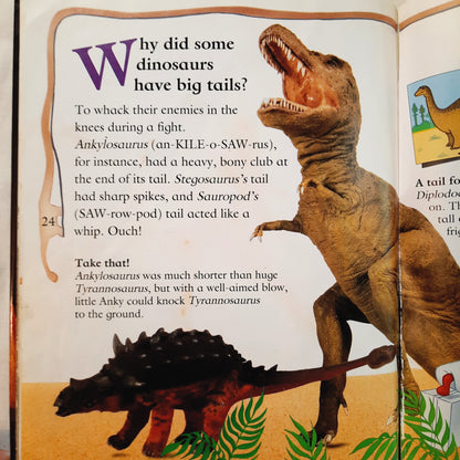 Mickey Wonders Why: Were Dinosaurs Smart? by Alexandra Parsons (Good, 1992, HC, 28 pages, Disney)