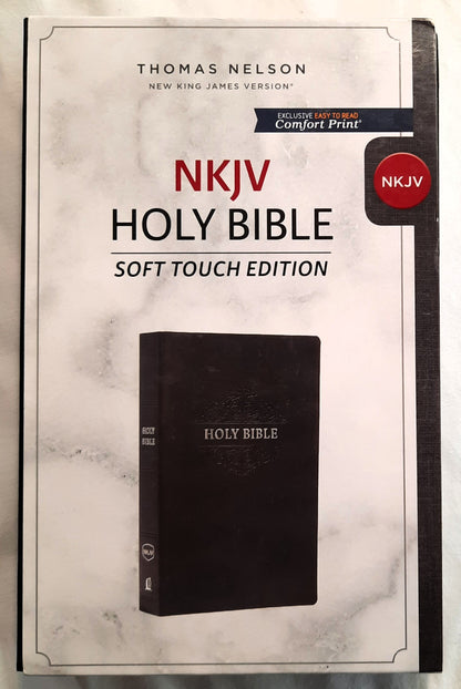 NKJV Comfort Print Holy Bible (New, 2018, Black LeatherSoft, 754 pages, Thomas Nelson)