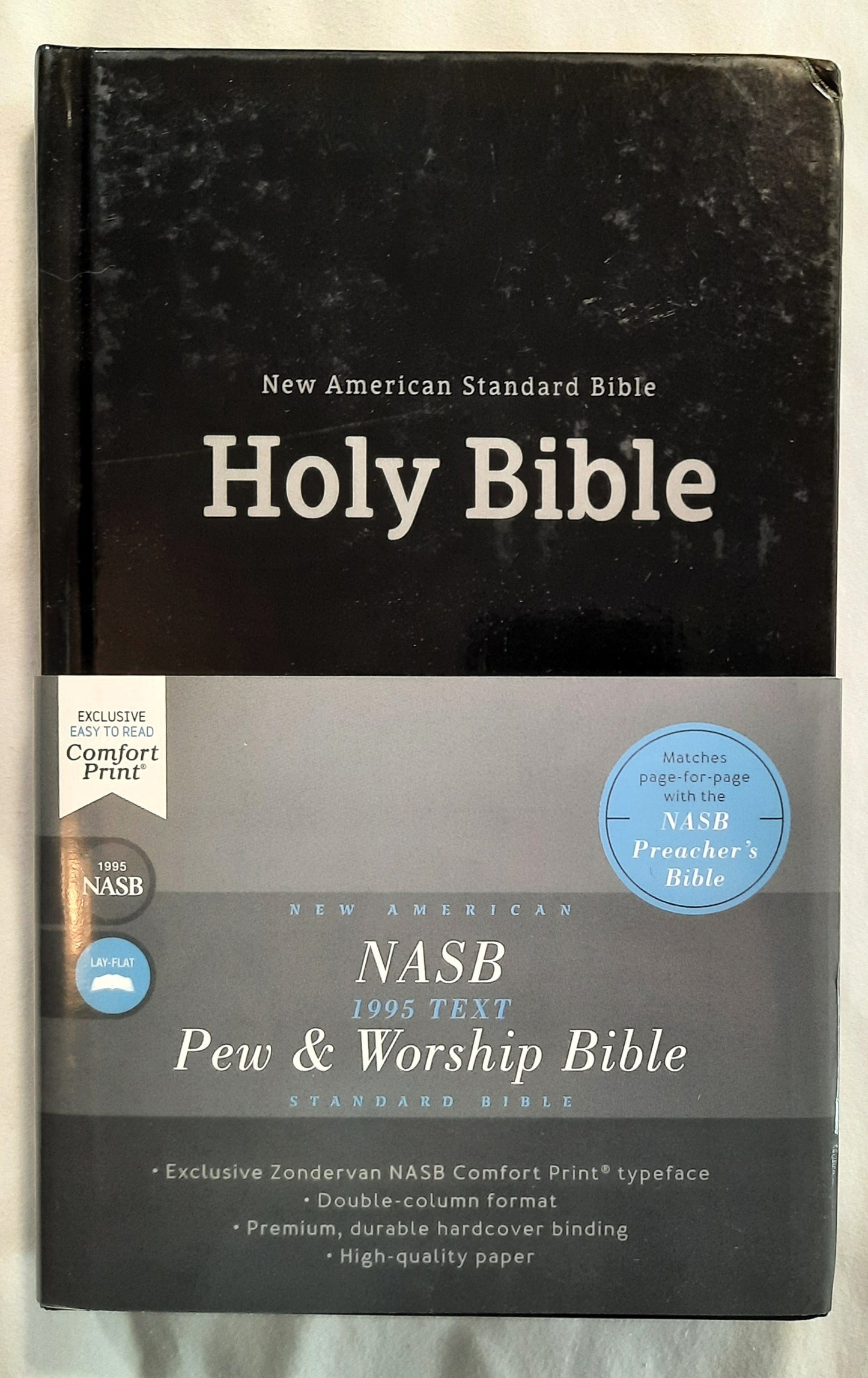 NASB Thinline Pew & Worship Bible (New, 2020, HC, 1136 pages, Zondervan)