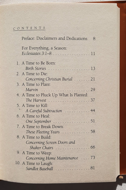 For Everything a Season: Simple Musings on Living Well by Philip Gulley (Very good, 1999, HC, 220 pages, Multnomah)