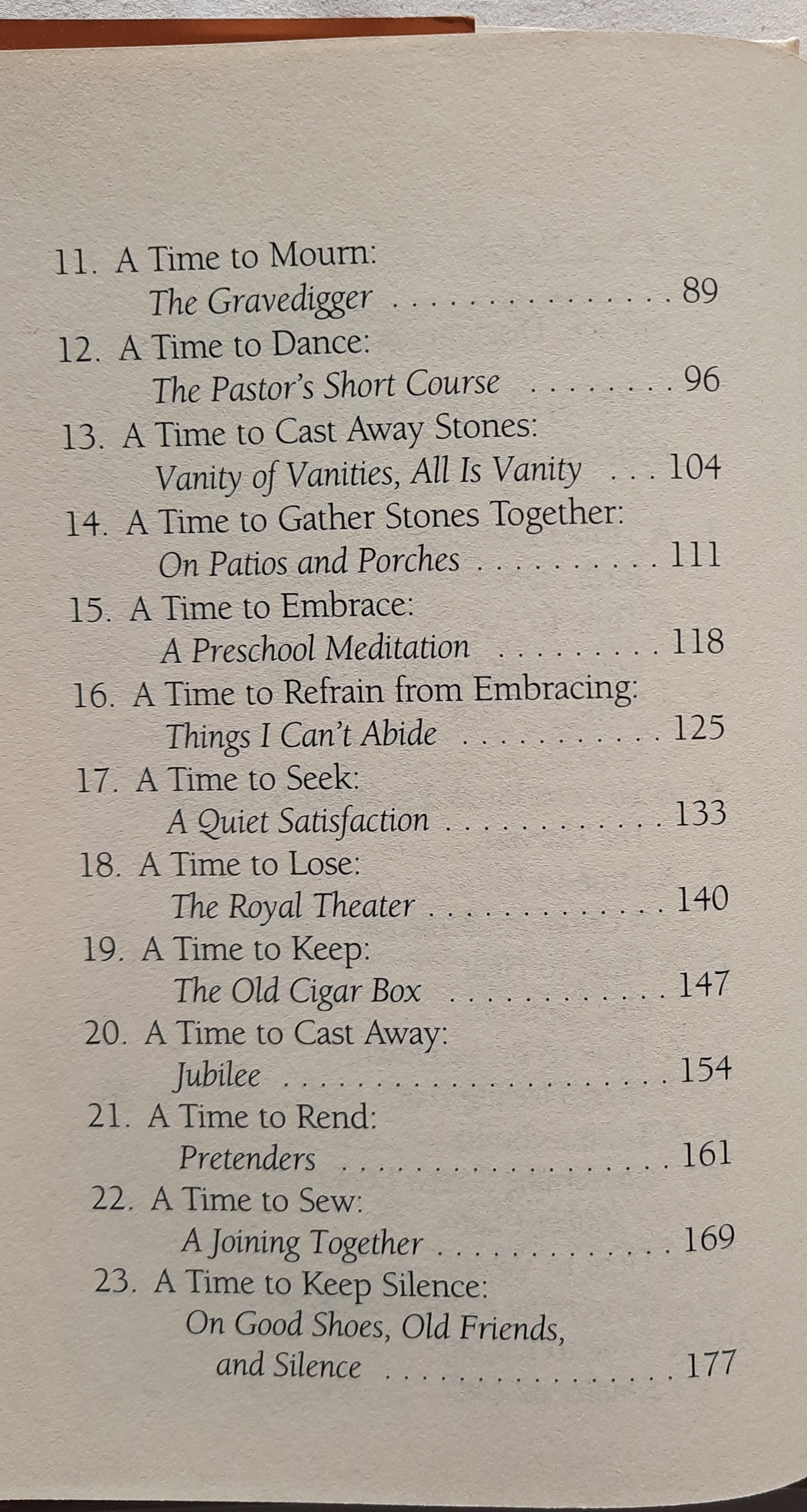 For Everything a Season: Simple Musings on Living Well by Philip Gulley (Very good, 1999, HC, 220 pages, Multnomah)