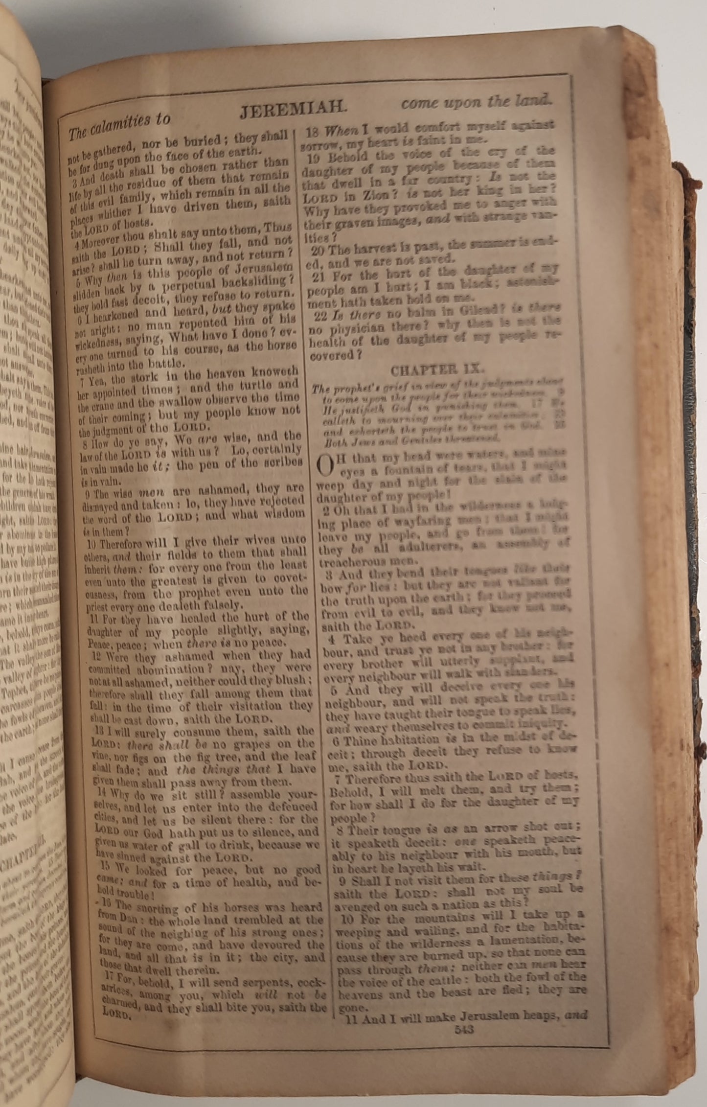 The Holy Bible Containing the Old and New Testaments Translated out of the Original Tongues (Poor, 1861, HC, American Bible Society)