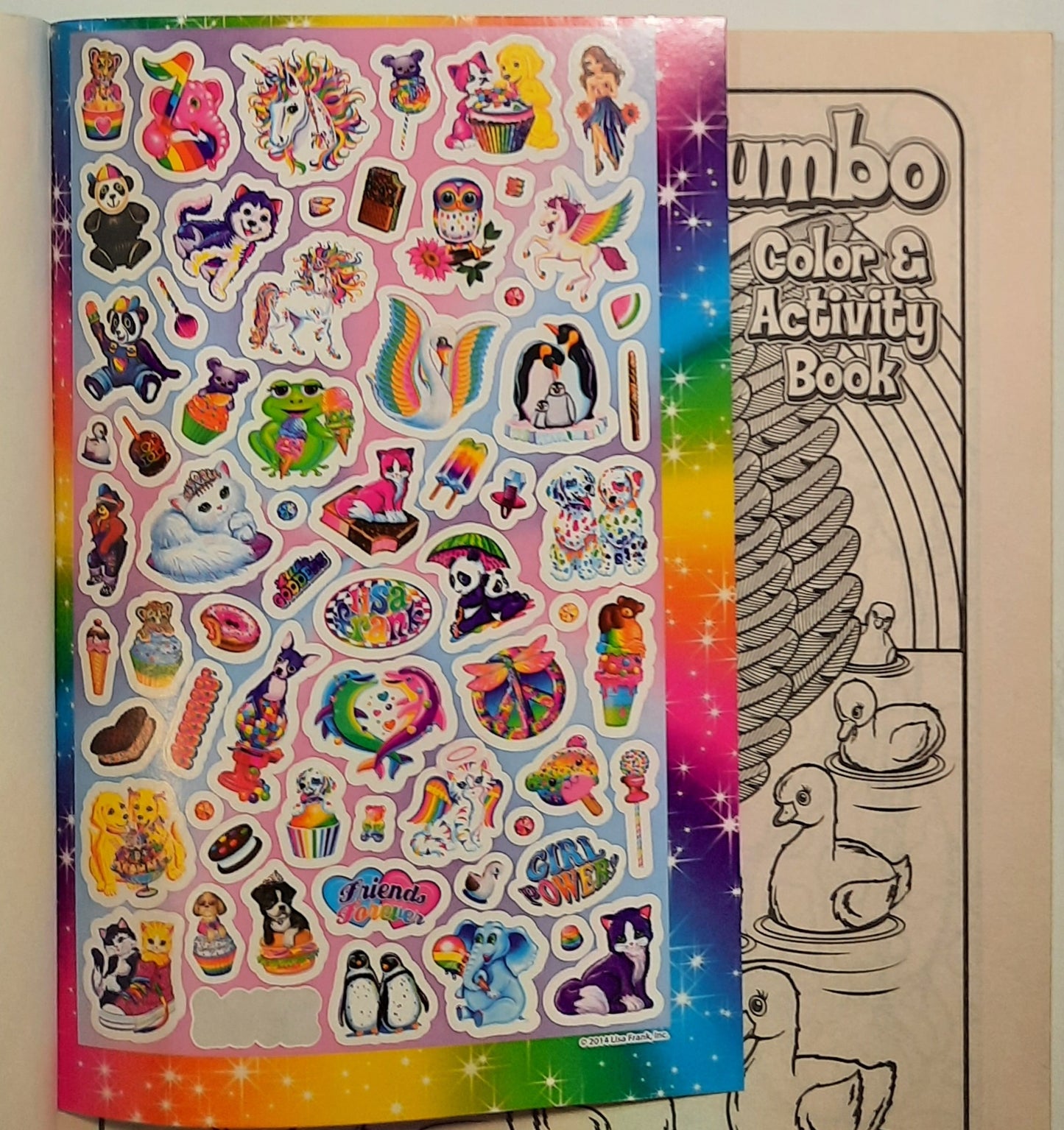 Lisa Frank 288 Coloring & Activity Pages (Very good, 2014, PBK, Bendon)