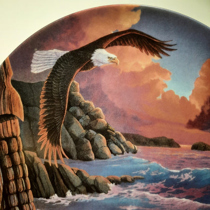 Decorative Plate: Calling the Storm #3 Vision Quest by Lane Kendrick (Like new, 1993, The Crestley Collection, #2890A)