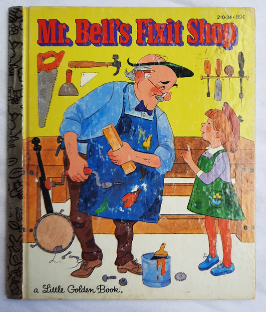 Mr. Bell's Fixit Shop by Ronne Pelzman (Very Good, 1981, HC, 24 pages, Little Golden Book)
