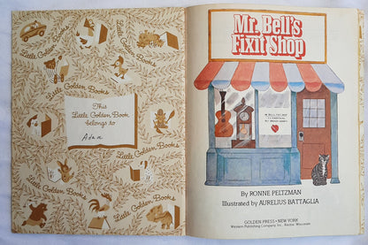 Mr. Bell's Fixit Shop by Ronne Pelzman (Very Good, 1981, HC, 24 pages, Little Golden Book)