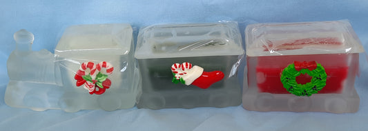 Christmas Around the World Frosted Glass Train by House of Lloyd, Inc. (New in opened box)