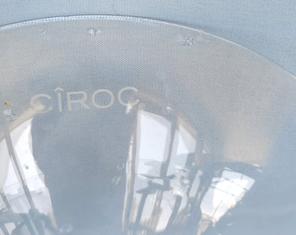 Ciroc Martini Cocktail Bubble Base Hand-Blown, Tapered Glass 5" High x 4.75" Wide
