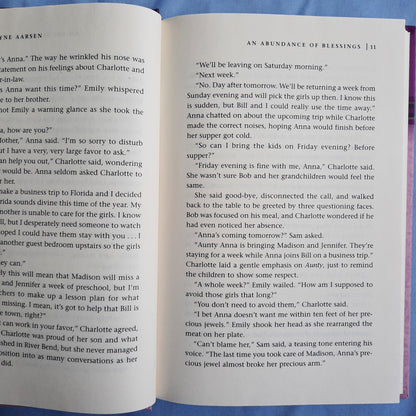 An Abundance of Blessings by Carolyne Aarsen (Home to Heather Creek #6, Very good, 2008, HC, 244 pages, Guideposts)