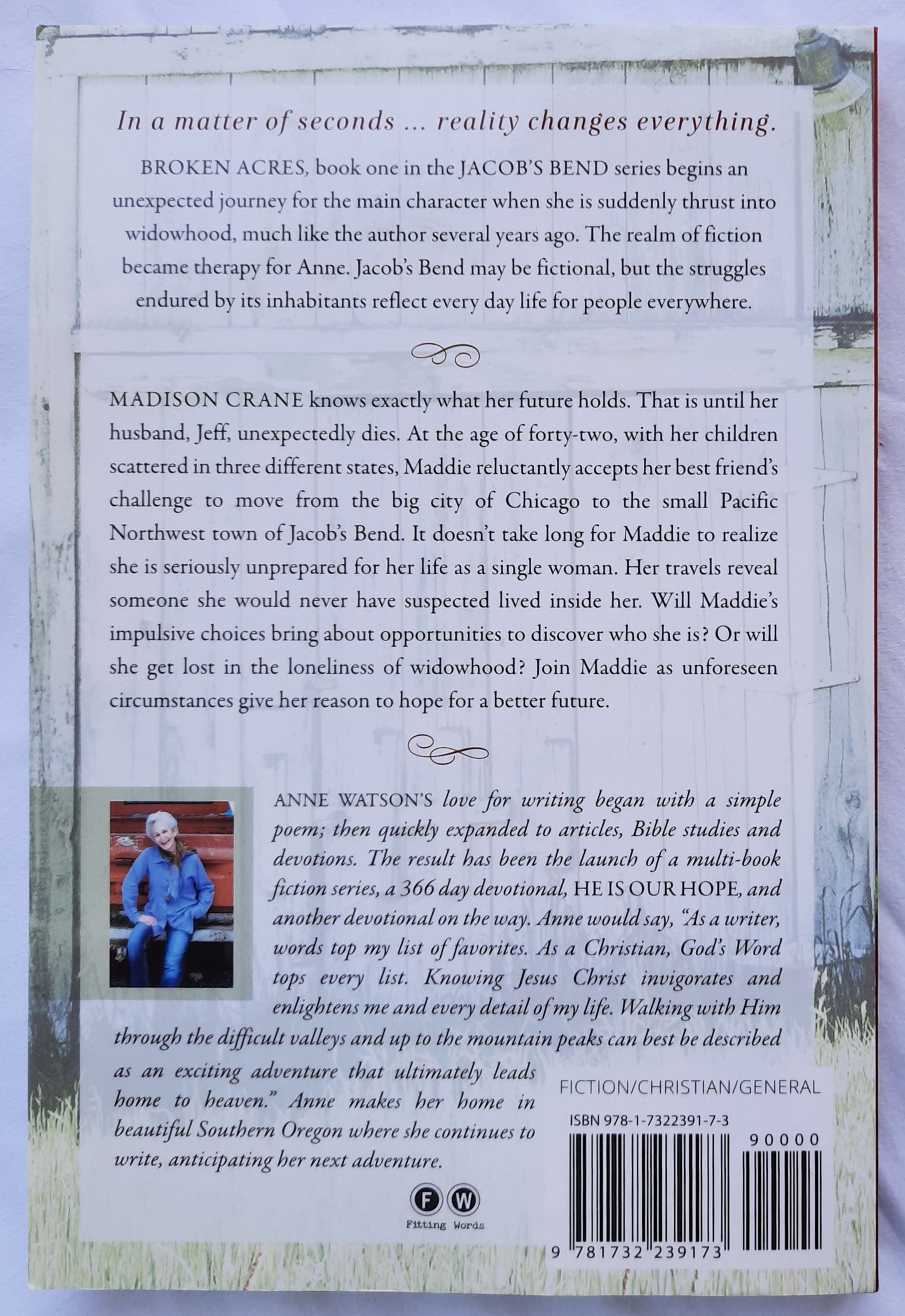 Broken Acres by Anne Watson (Jacob's Bend #1, New, 2019, Pbk, 284 pages, Fitting Words)