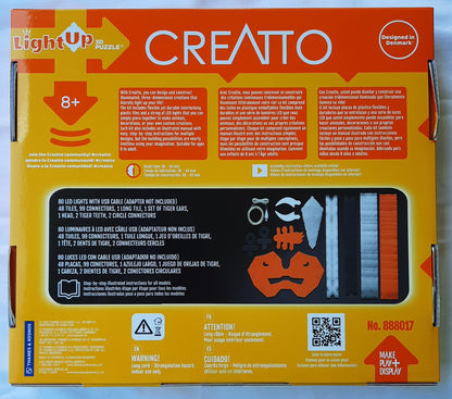 Light Up 3D Puzzle: Sunshine Sabertooth & Ferocious Friends by Creatto (New, 2021, Age 8+)