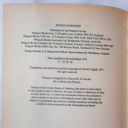 Troilus and Criseyde by Geoffrey Chaucer (Good, 1971, Pbk, 332 pages, Penguin Classics)