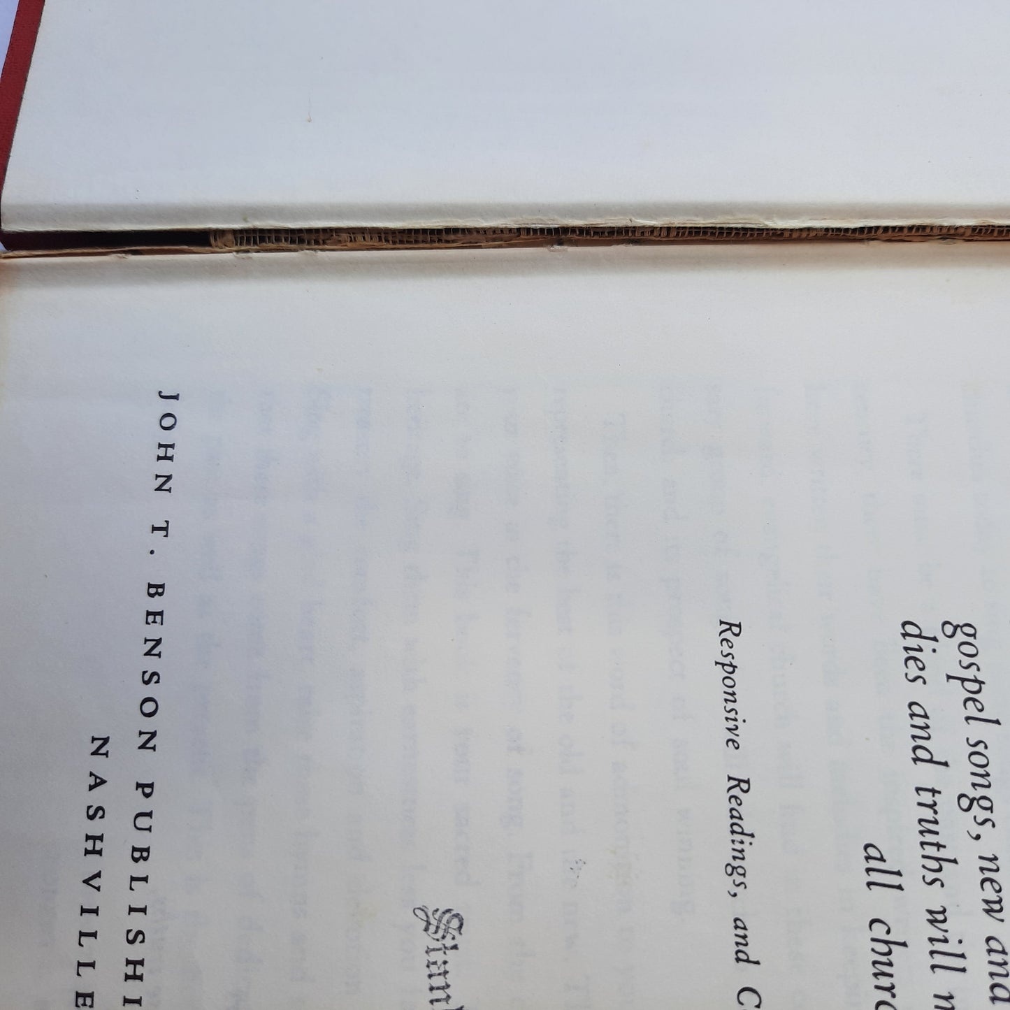 The American Service Hymnal edited by John T. Benson; Earl Smith (Acceptable, 1968. HC, John T. Benson Publishing Co.)