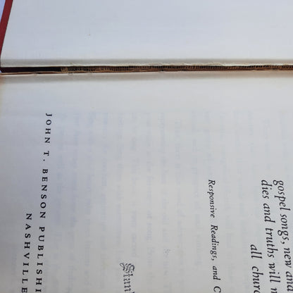 The American Service Hymnal edited by John T. Benson; Earl Smith (Acceptable, 1968. HC, John T. Benson Publishing Co.)