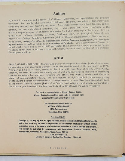 You're All Right by Joy Wilt; Hergie (Very good, 1979, HC, 128 pages, Weekly Reader Books)