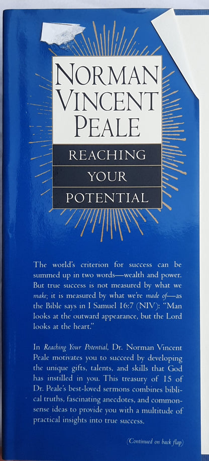 Reaching Your Potential by Norman Vincent Peale (Very Good, 1997, HC, 176 pages, Gramercy)
