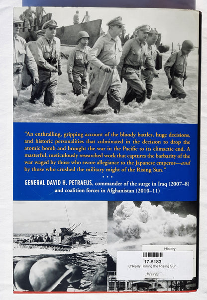 Killing the Rising Sun: How America Vanquished World War II Japan by Bill O'Reilly; Martin Dugard (Like new, 2016, HC, 323 pages, Henry Holt and Co.)