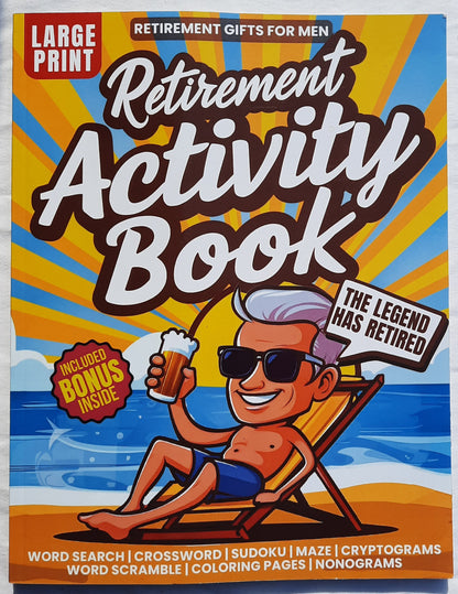 Retirement Activity Book by Obiez Publishing (New, 2024, Pbk, 123 pages)