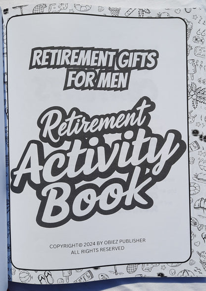 Retirement Activity Book by Obiez Publishing (New, 2024, Pbk, 123 pages)