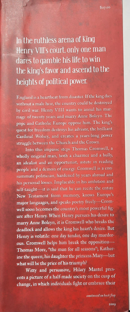 Wolf Hall #1 von Hilary Mantel (Sehr gut, 2009, Gebundenes Buch, 532 Seiten, Henry Holt)