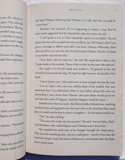 Martyr's Fire #3 Sigmund Brouwer (Merlins Immortals, New, 2013, Pbk, 224 pages, WaterBrook Press)