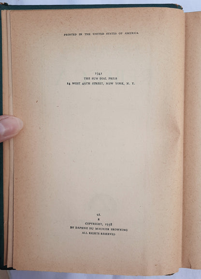 Rebecca by Daphne du Maurier (Acceptable, 1941, HC, 457 pages, The Sun Dial Press)