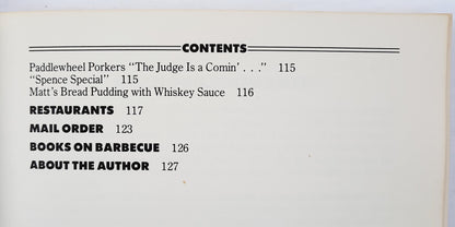 Barbecue Greats Memphis Style by Carolyn Wells (Acceptable, 1989, PBK, 127 pages, Pig Out Publications)