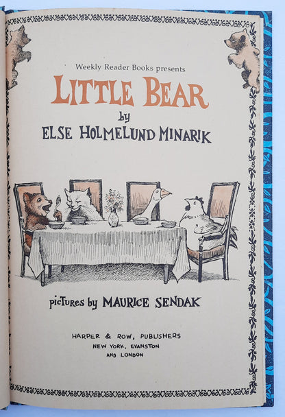 Little Bear by Else Minarik; Maurice Sendak (Good, 1957, HC, 63 pages, Weekly Reader Book, I Can Read)