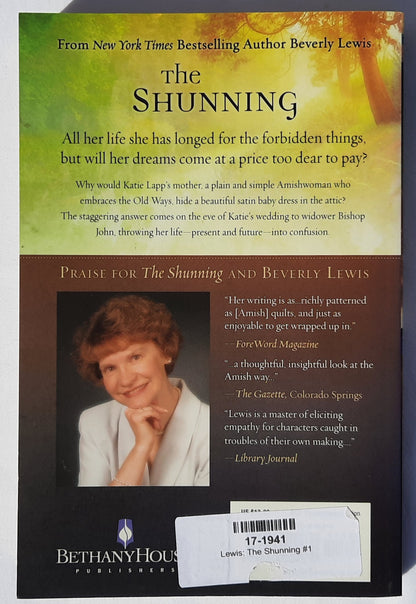 The Shunning #1 by Beverly Lewis (The Heritage of Lancaster County, New, 2008, Pbk, 284 pages, Bethany House))