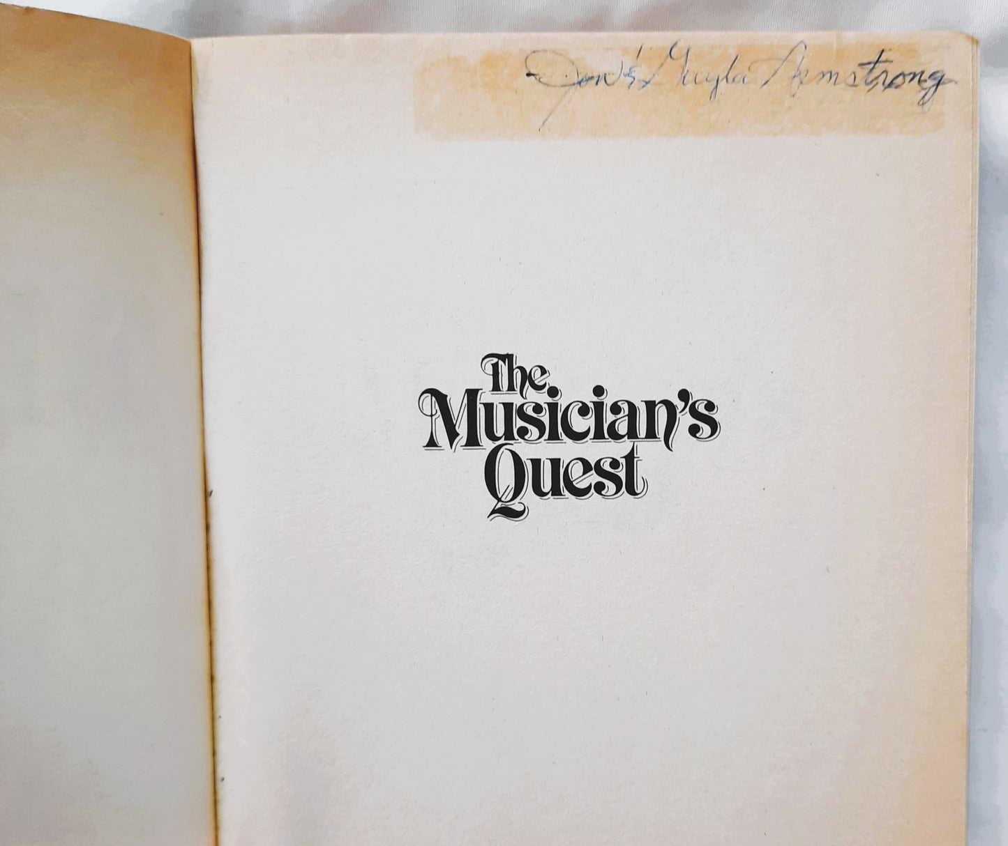 The Musician's Quest by George MacDonald (Good, 1984, Pbk, 264 pages, Bethany House)
