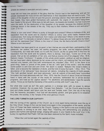 The Feast of Tabernacles by George H. Warnack (Very good, 1951, Spiral Bound 2013, 108 pages)
