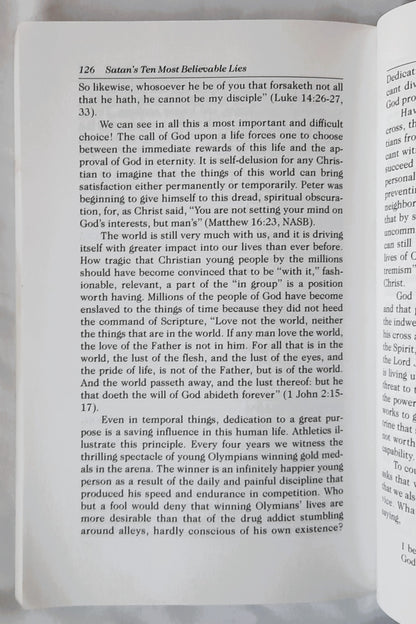 Satan's Ten Most Believable Lies by Dave Breese (Good, 1974, Pbk, 144 pages, Moody Press)