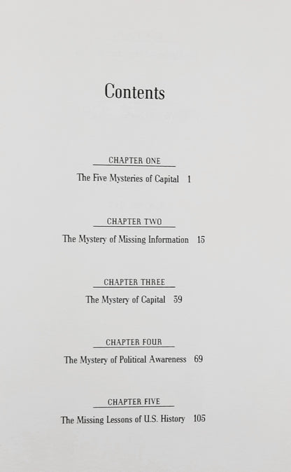 The Mystery of Capital: Why Capitalism Triumphs in the West and Fails Everywhere Else by Hernando de Soto (Good, 2000, HC, 276 pages, Basic Books)