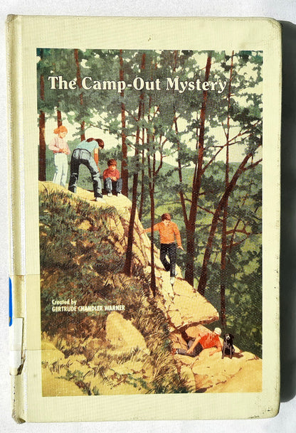 The Camp-Out Mystery by Gertrude Chandler Warner (The Boxcar Children, Good, 1992, HC, 120 pages, Albert Whitman & Co)