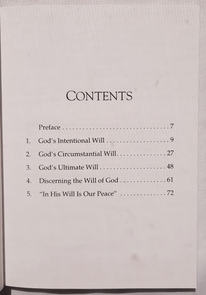 The Will of God by Leslie D. Weatherhead (Very Good, 1972, Pbk, 86 pages, Abingdon Press)