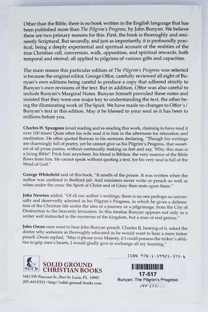 The Pilgrim's Progress by John Bunyan; George Offor (New, 2018, PBk, 242 pages, Solid Ground Christian Books)